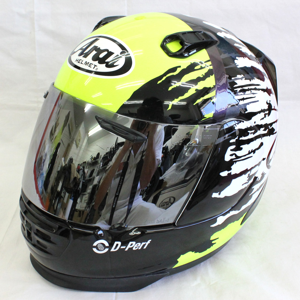 Arai アライ Rapide-IR SPLASH フルフェイスヘルメットを東京都新宿区のお客様より買取させていただきました | ヘルメット 買取専門ライドオン。バイク用品を高価買取いたします。