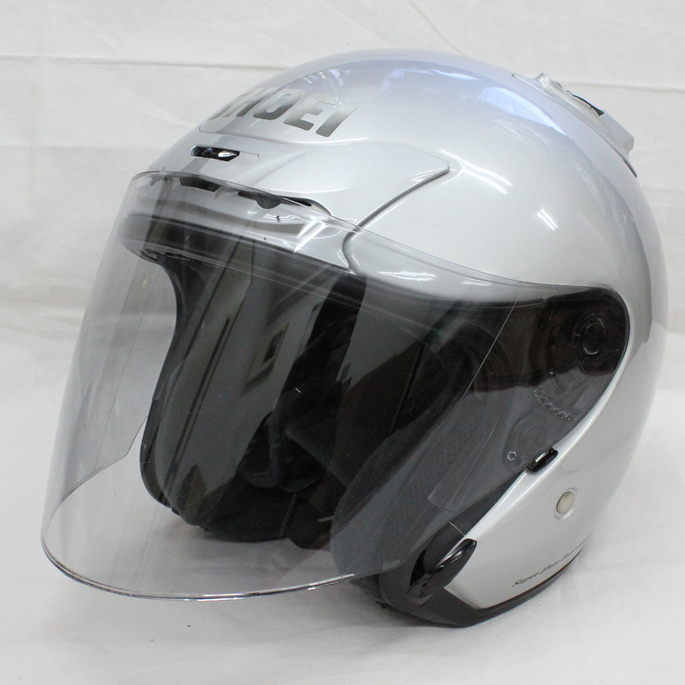 SHOEI　J-FORCE2　J-FORCEⅡ　Mサイズ　中古　ヘルメット 白 SHOEI J-FORCE2 J-FORCEⅡ Mサイズ 中古 ヘルメット 白 SHOEI ジェット